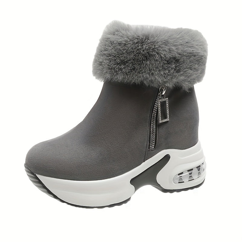 Plateau-Keil-Winterstiefel für Frauen