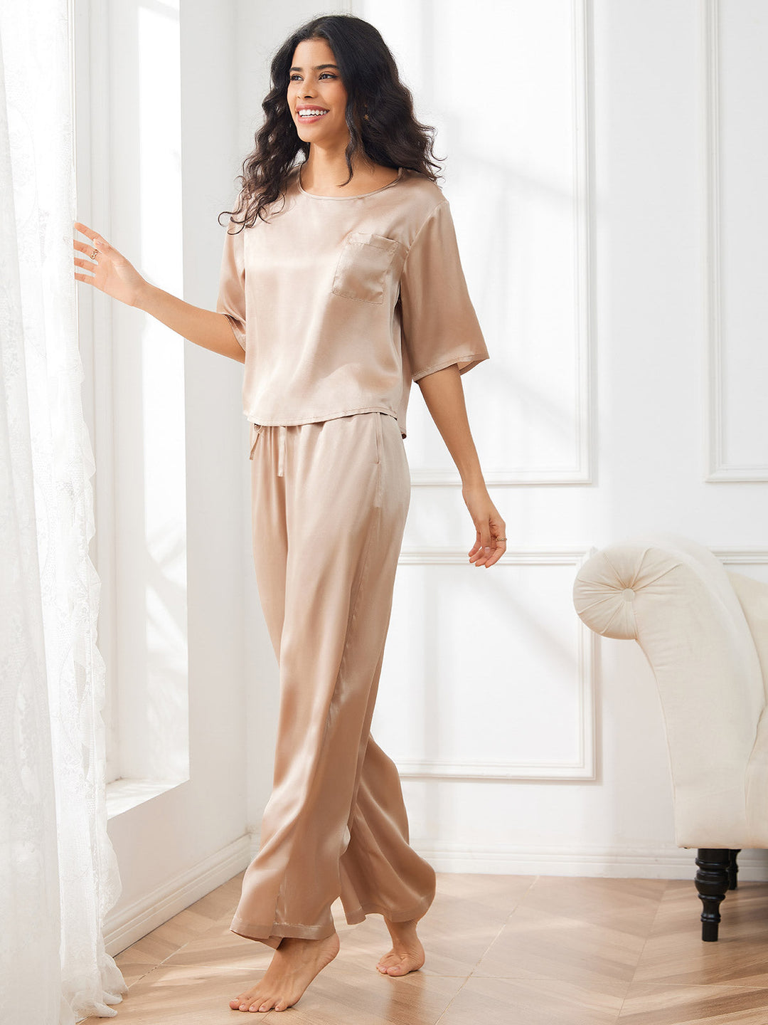 Bauluvio - Elegantes Pyjama-Set aus Seide