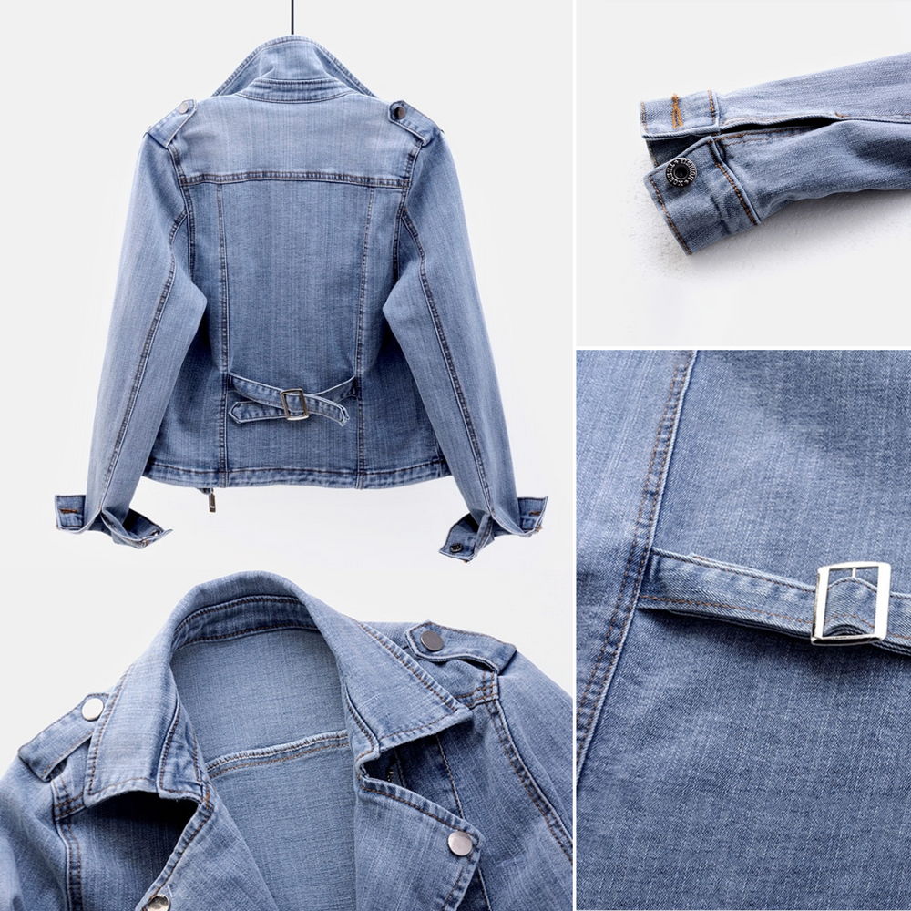 Bauluvio - Lässige Denim Jacke für Frauen