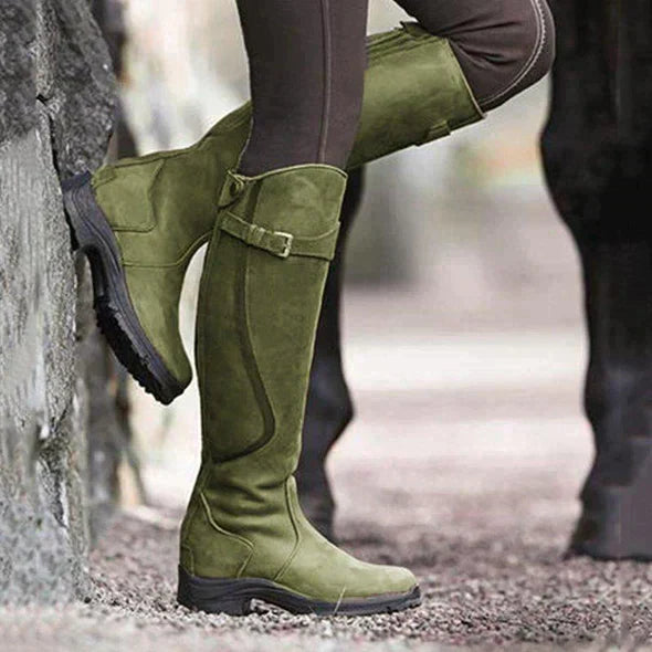 Damen-Reitstiefel aus Leder