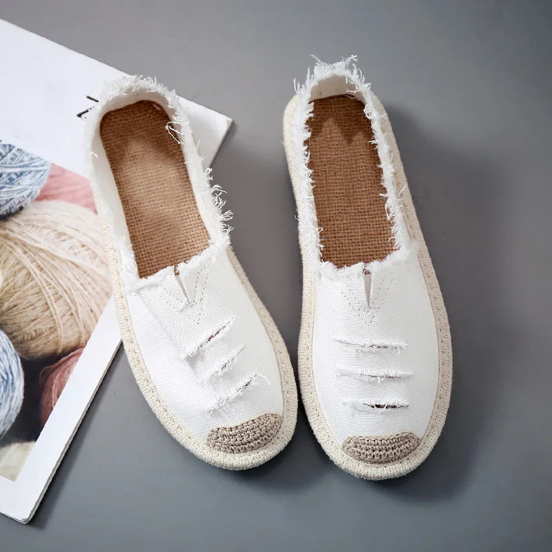 Bauluvio - Espadrilles aus zerrissenem Canvas